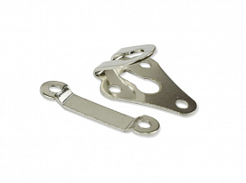 Крючки пришивные Alfa AF-SA08 металл для юбок 3 пары никель