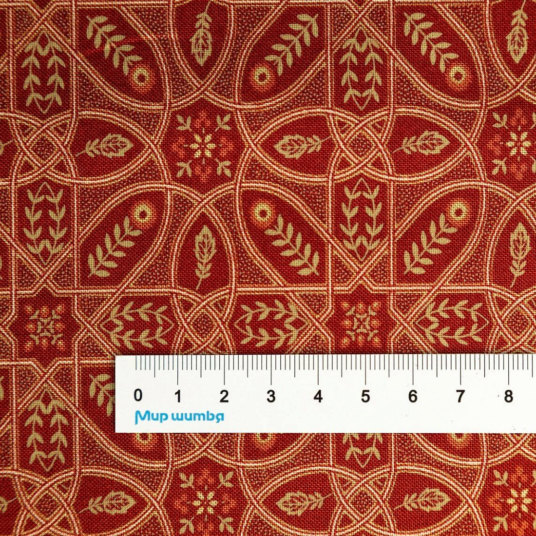 Ткань хлопок для пэчворка для одежды красный, цветы, FreeSpirit (арт. CX6363-Girl)