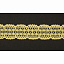 Кружево вязаное хлопковое Alfa AF-386-010 25 мм желтый