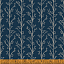 Ткань хлопок пэчворк синий, цветы, Windham Fabrics (арт. 52565-1)