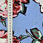 Ткань лен плательные ткани голубой, цветы, ALFA C (арт. 232859-9)