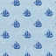 Ткань хлопок пэчворк голубой, детская тематика морская тематика, Michael Miller (арт. MD7941-CLOU-D)