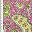 Ткань хлопок плательные ткани розовый, пейсли, ALFA C (арт. AL-C1145)