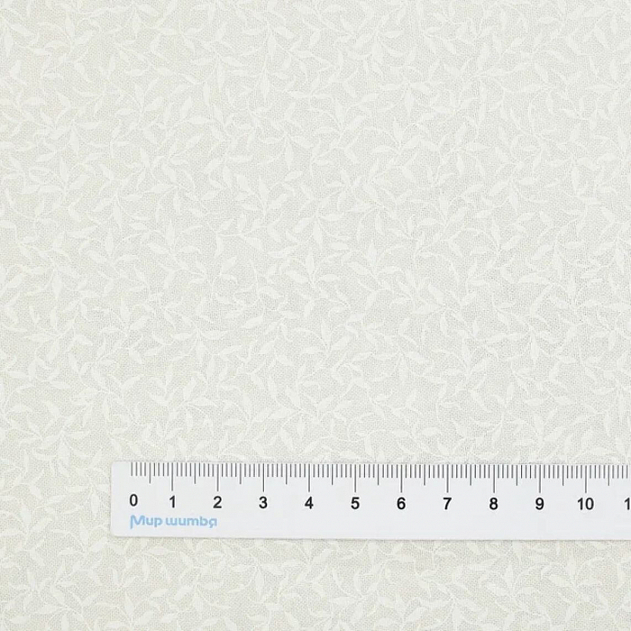 Ткань хлопок пэчворк белый, цветы, Stof (арт. 4517-014)