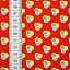 Ткань хлопок пэчворк красный, геометрия, ALFA (арт. AL-8200)
