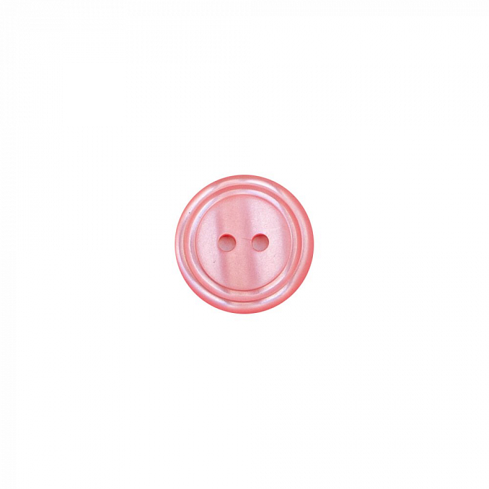 Пуговица рубашечная / блузочная пластиковая на прокол, 20 мм, розовый
