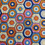 Ткань хлопок пэчворк разноцветные, геометрия, ALFA (арт. AL-m0026)