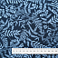 Ткань хлопок пэчворк синий, цветы флора, Benartex (арт. 14071-54)