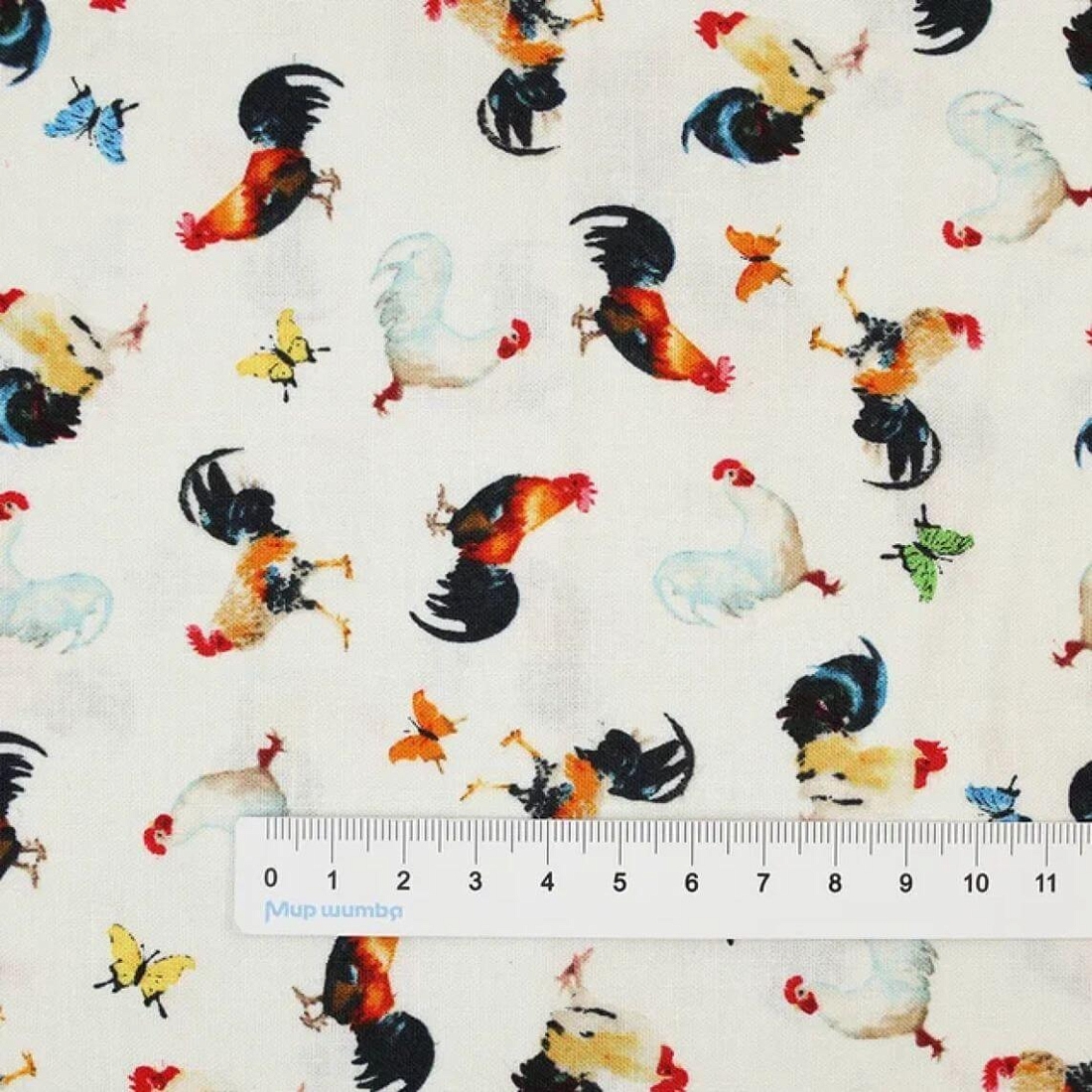Ткань хлопок для пэчворка для одежды бежевый, животные, Blank Quilting (арт. 2609-41)
