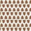 Ткань хлопок пэчворк коричневый, новый год флора, Henry Glass (арт. 453-3)