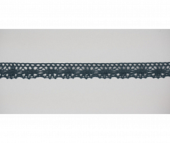 Кружево вязаное хлопковое Alfa AF-359-072 13 мм серый
