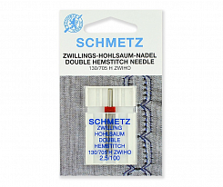Иглы для мережки Schmetz двойные № 100/2.5 1 шт.
