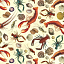 Ткань хлопок пэчворк разноцветные, морская тематика, Elizabeth`s (арт. 123854)