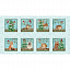 Ткань хлопок пэчворк голубой, животные новый год, Studio E (арт. 5630-17)