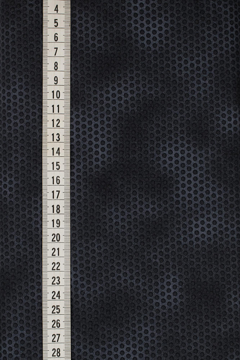 Ткань хлопок пэчворк черный, горох и точки муар, ALFA (арт. 226003)