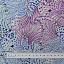 Ткань хлопок пэчворк белый синий фиолетовый, фактура флора, Benartex (арт. 10230-09)
