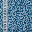 Ткань хлопок пэчворк синий, завитки, Benartex (арт. 5468-50)