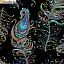 Ткань хлопок пэчворк черный, птицы и бабочки металлик, Benartex (арт. 10229M-12)