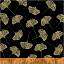 Ткань хлопок пэчворк черный, фактура металлик, Windham Fabrics (арт. 51406M-1)