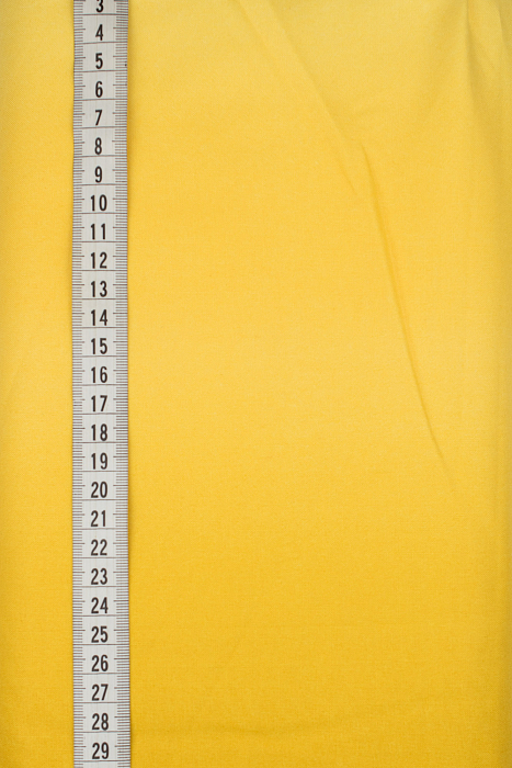 Ткань хлопок пэчворк желтый, однотонная, ALFA (арт. 232168)