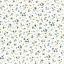 Ткань хлопок пэчворк белый голубой, мелкий цветочек цветы, Lecien (арт. 231742)