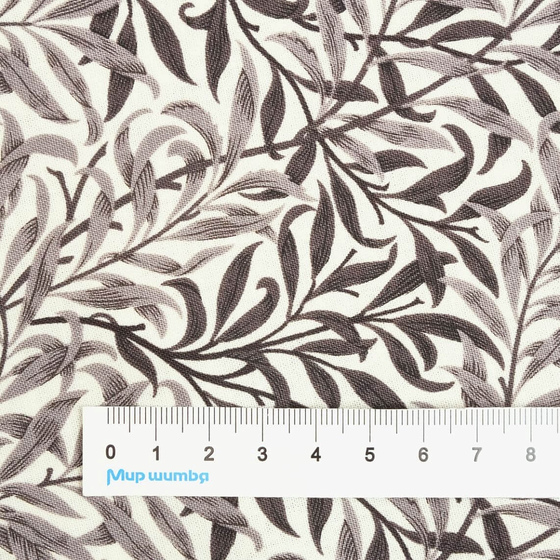 Ткань хлопок для пэчворка серый, цветы, Moda (арт. 5416-11)