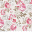 Ткань хлопок пэчворк бежевый, цветы розы, Riley Blake (арт. C6970-CREAM)