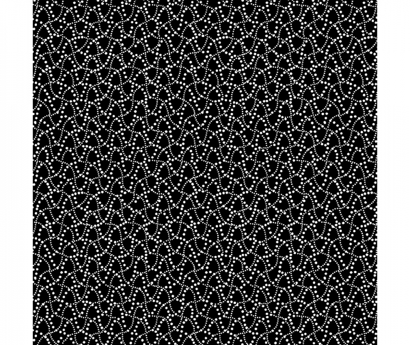 Ткань хлопок пэчворк черный, геометрия, Benartex (арт. 1040590B)