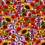 Ткань хлопок для пэчворка разноцветные, цветы, Blank Quilting (арт. 9522-55)