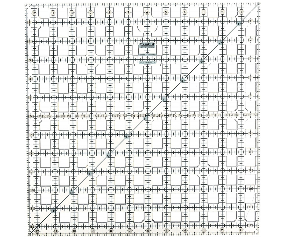 Линейка для пэчворка TrueCut 12,5 x 12,5" (31,75 x 31,75 см)