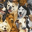 Ткань 100% хлопок [Ruth-C5485-Dog]