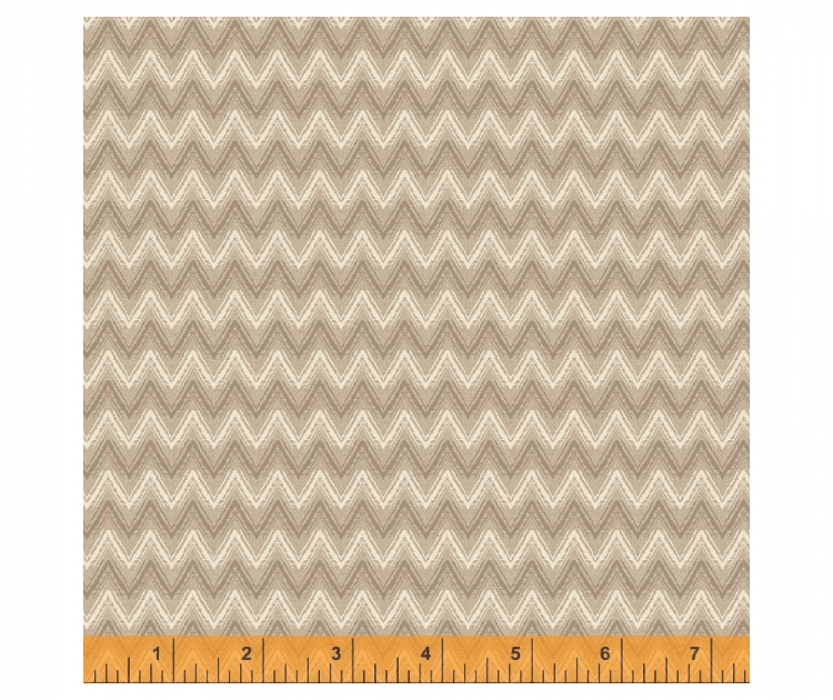 Ткань хлопок пэчворк бежевый, шеврон, Windham Fabrics (арт. 52568-2)