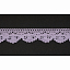 Кружево вязаное хлопковое Alfa AF-129-027 16 мм фиолетовый