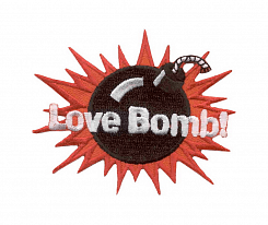 Нашивка термоклеевая Нашивка.РФ «Love Bomb!»