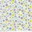 Ткань хлопок для пэчворка бирюзовый, цветы, Riley Blake (арт. C5961-PURPLE)