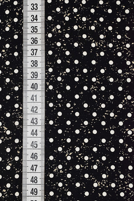 Ткань хлопок пэчворк черный, горох и точки, Michael Miller (арт. )