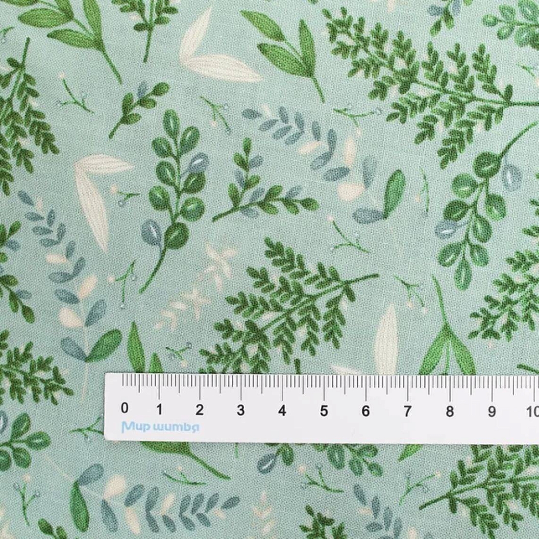 Ткань хлопок для пэчворка для одежды голубой, цветы, Moda (арт. 56052 14
)