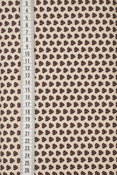 Ткань хлопок пэчворк бежевый, мелкий цветочек, ALFA (арт. 225880)