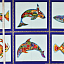 Ткань хлопок пэчворк разноцветные, морская тематика, ALFA (арт. П233)