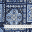 Ткань хлопок пэчворк синий, восточные мотивы, Benartex (арт. 1344455B)