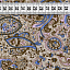 Ткань хлопок плательные ткани синий бежевый, пейсли, ALFA C (арт. 128555)