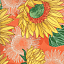 Ткань хлопок пэчворк разноцветные, цветы флора, Moda (арт. 48680-18)
