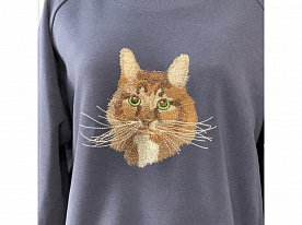 Дизайн для вышивки «Кот Мейн-кун»