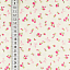 Ткань хлопок пэчворк бежевый розовый, цветы горох и точки, ALFA (арт. 232830)