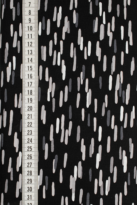 Ткань хлопок пэчворк черный, полоски, ALFA (арт. 246303)