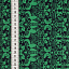 Ткань хлопок пэчворк зеленый черный, дамаск, ALFA (арт. 225832)