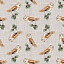 Ткань хлопок для пэчворка разноцветные, птицы и бабочки животные, Blank Quilting (арт. 9815-41)