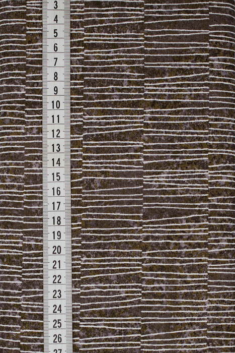 Ткань хлопок пэчворк коричневый, полоски, ALFA (арт. 226011)