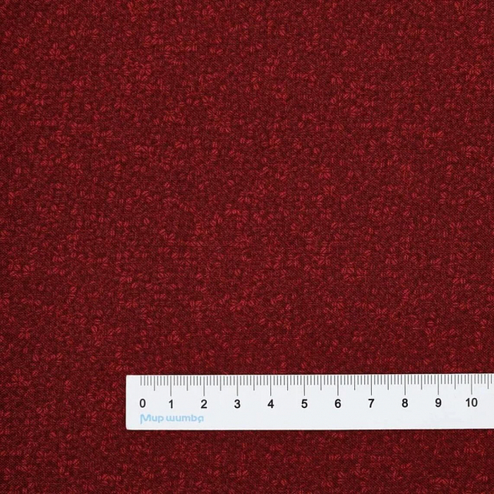 Ткань хлопок пэчворк красный, мелкий цветочек, Stof (арт. 4511-109)