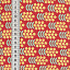 Ткань хлопок пэчворк красный желтый, цветы фактура, ALFA (арт. 232322)